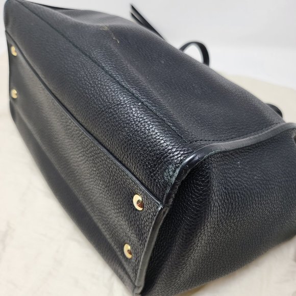 Salvatore Ferragamo Black Leather Satchel - Picture 14 of 15